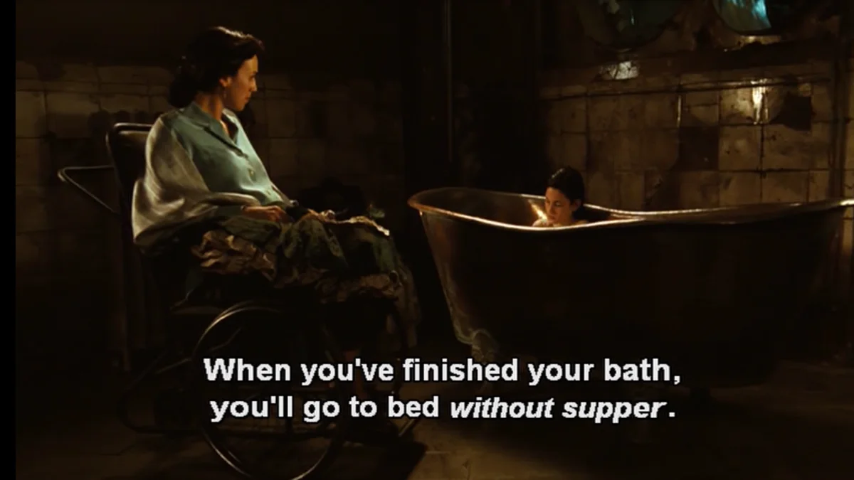 Film still used in a Spanish lesson to analyse Carmen and Ofelia after the first task